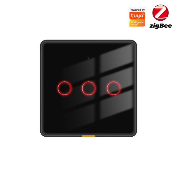 Buy Tuya Zigbee Smart Light Switch – No Neutral Wire, No Capacitor Needed, 100-250V, Voice & App Control, Alexa & Google Home Compatible, EU Touch Switch at wholesale prices