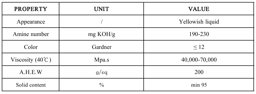 Polyamide Curing Agent Produced By A Special Process DH-115