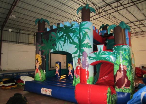 Buy Classic inflatable palm trees jump house PVC inflatable jumping combo for sale inflatable bounccer for renting at wholesale prices
