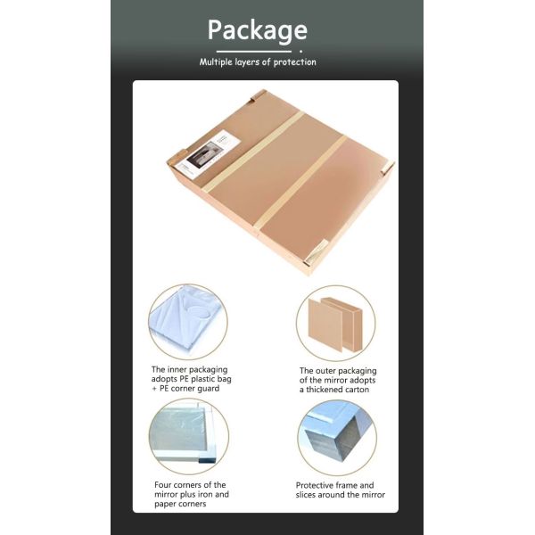 Touch Screen Smart Mirror With LED Lights and Sensor Switch For Bathroom Improvement