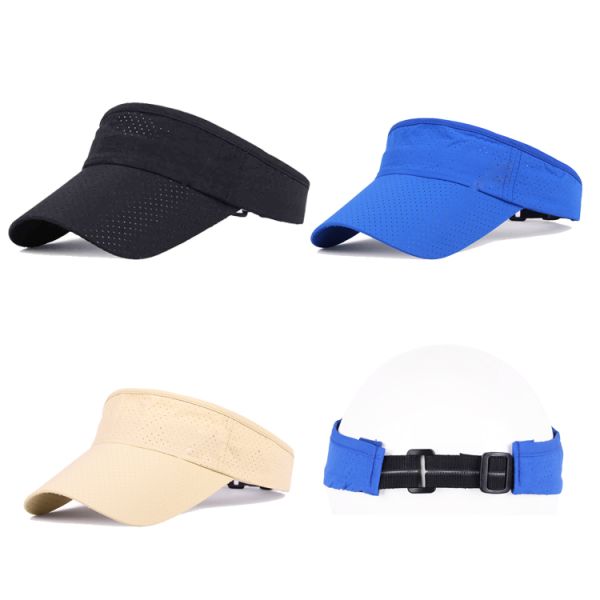Unisex Men Outdoor Adjustable Sport Sun Visor Golf Hat Cap