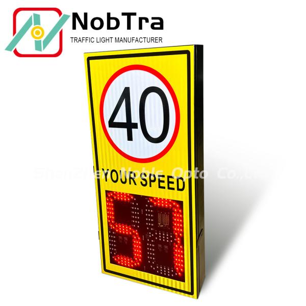 Buy 200 Meters Radar Detection Distance Digital Speed Limit Signs with 1 Year and More Than 300 Meters Visibility Range at wholesale prices