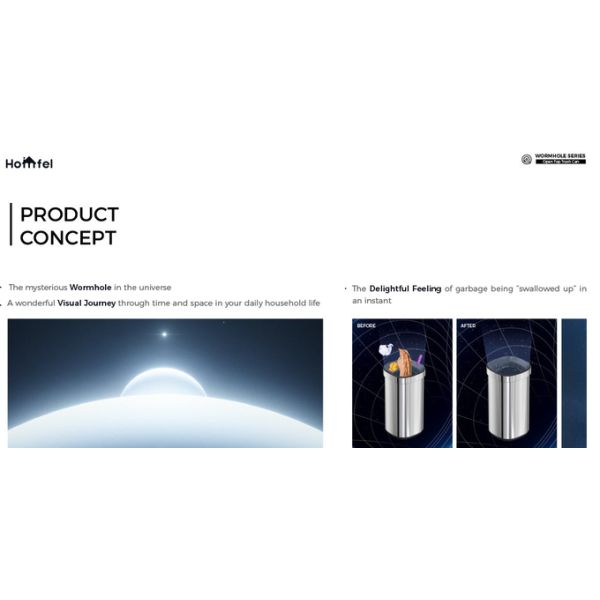 Stylish Rectangular Stainless Steel Open Top Trash Can Without Lid for Household Storage Bucket 8L/12L/20L/30L