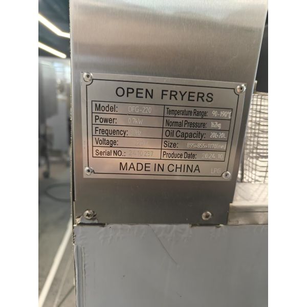 LPG Gas Natural gas Double Tanks Four Baskets Digital Panel gas Chips Open Fryer