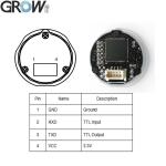 GROW GM60-S Ring Indicator Light Can Controlled Small Round UART Interface 1D/2D