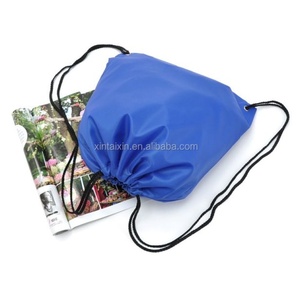 Colorful 210D waterproof polyester drawstring bag Mini Drawstring bunch Bag folding pouch pocket for Gift