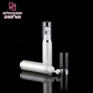 China Pearl White Cosmetic Bottle Acrylic Eye Serum Packaging 10ml 15ml Roller Bottle Package Wholesale on sale