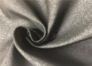 Quality Black Fiber PVC Backed Polyester Fabric Durable Resistant To Bleach / Oxidants for sale