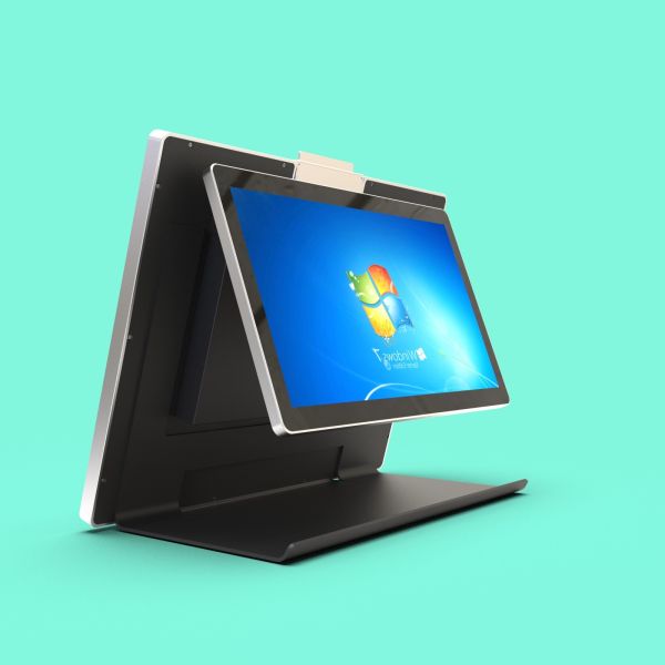 JP1802 Dual-Screen Visitor Registration All-in-One Machine 18.5+15.6 Inch Supports Wi-Fi and wired network connections