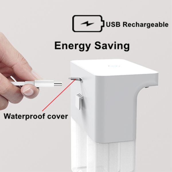 600ml Auto Sensor Foam Soap Dispenser With Free Wall Hook ROHS