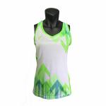 Green Color Casual Sport Clothes Ladies Running Singlets All Sizes Available