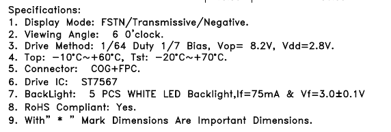2.4 Inch 128x64 Dot Matrix Lcd Module Dot Matrix Lcd Screen ST7567 Drive IC