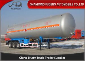 China 30 Tons 59.4 or 59.7 Cubic Meters LNG / LPG Tank Trailer For Flammable Liquid Transport  Fuwa / BPW Axle on sale