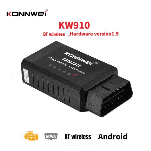 Mini Car diagnostic ELM327 wirelessScanner Bluetooth Auto 12V OBD2 EOBD protocol