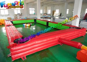 Quality 0.55mm PVC Tarpaulin Inflatable Sports Games Snookerball Table Football Playground for sale
