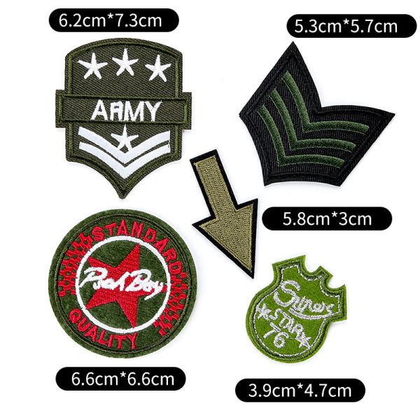 Factory custom iron patch logo patch wholesale flower patch