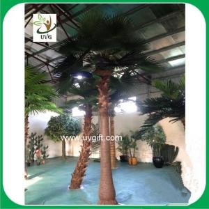 China UVG wholesale chinese artificial fan palm trees with lights for home garden decoration on sale