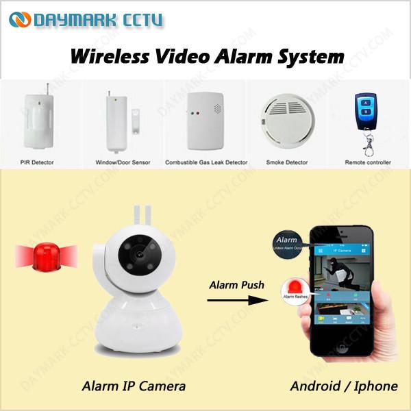 Buy Wireless Smart home alarm 720p real-time ip camera monitoring system at wholesale prices