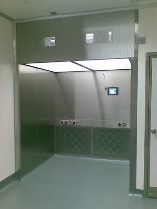 Low Noise Laminar Flow Clean Room Booth With Energy Efficient High Air Volume Fan