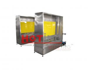 Quality Manual screen washout booth with back light and high pressure water jet for sale