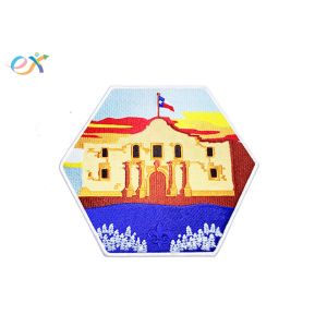 Quality Twill Fabric Custom Scout Patches , Shape Custom Made Embroidered Patches for sale