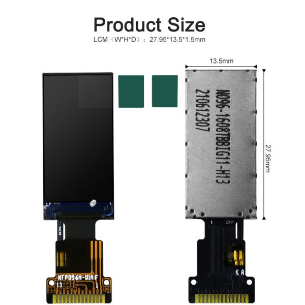 Polcd 0.96 Inch St7735 80x160 400 Nit Medical LCD Display 4 Line SPI
