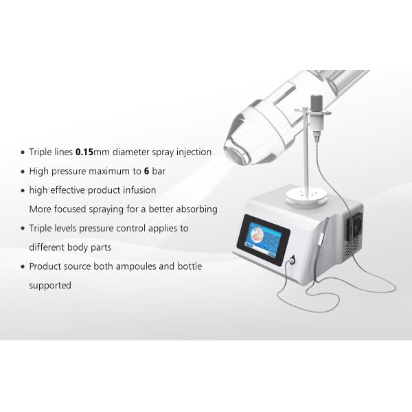 Skin spa Jet Peel machine beauty device triple line 0.15mm for better absorbing