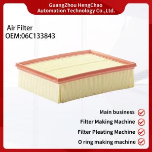 China Auto Parts Car Air Filter Element 06c133843 Air Filter Manufacturing Equipment Manufactured Product on sale