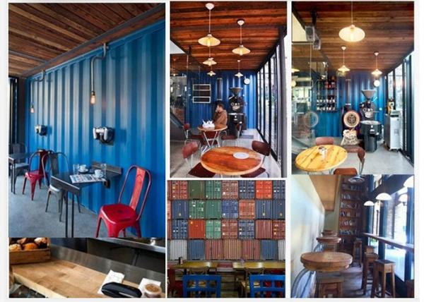  modified shipping container house for coffee shop 