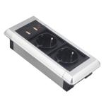 New design multimedia smart office use table plug socket outlet with usb for