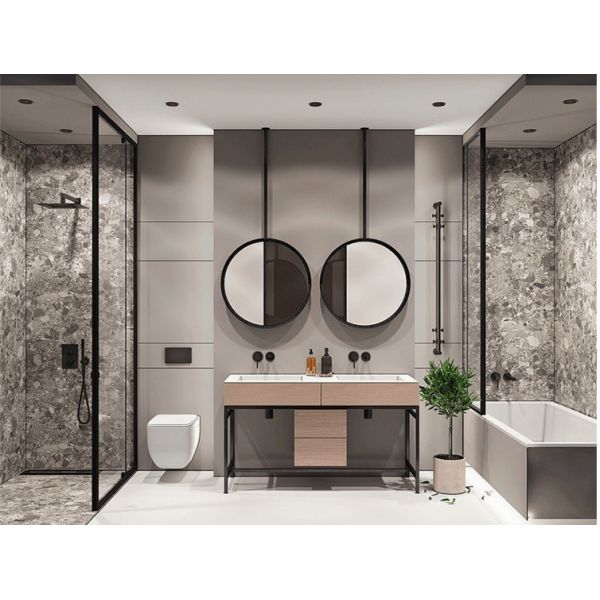 OEM ODM Brushed Nickel Concealed Faucet Wall Mount Bathroom Basin Faucet