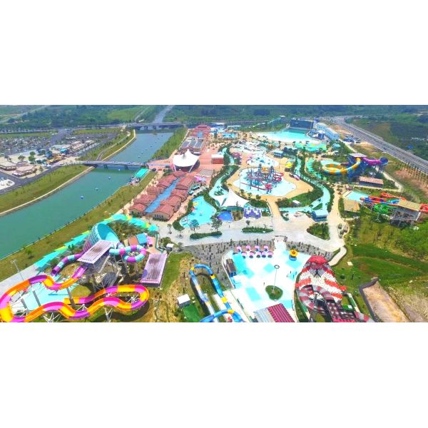 Mix Color Interactive Water Park Playground For Hotel Swimming Pool