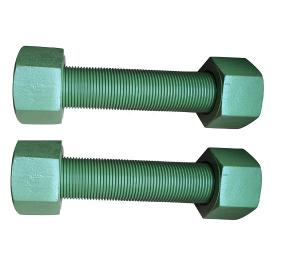China PFTE / XYLAN Coating Double Ended Bolt Colorful Process Stud Bolts on sale