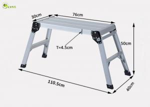 Quality Fold Aluminium Car Wash Working Platforms 1.2mm Portable Work Bench Stool for sale