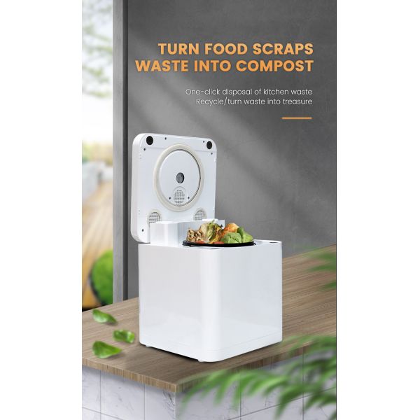Smart Garbage Disposer Household Kitchen Food Waste Garbage Can Food Waste Composting Waste Disposer Factory Wholesale