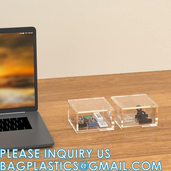 Buy Clear Cube Display Case, Multi-Purpose Box Square Container, Decorative Acrylic Box with Lid, Stackable at wholesale prices
