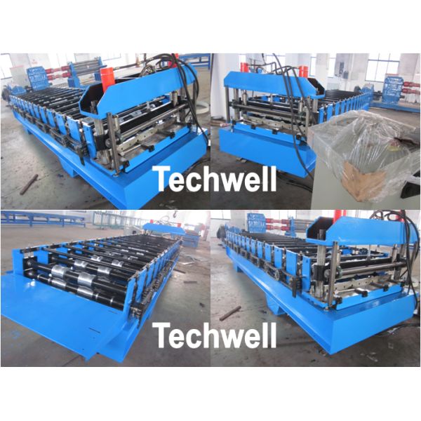 ROOF WALL PANEL ROLL FORMING MACHINE Roof Wall Cladding Roll Forming Machine With High Grade 45# Forge Steel