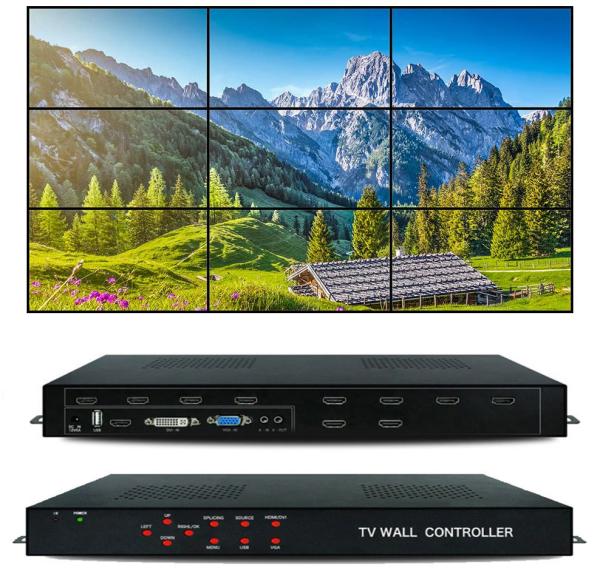 Buy Multi Format best hdmi 3x3 2x3 LCD Video TV Wall Controller HDMI video wall processor at wholesale prices