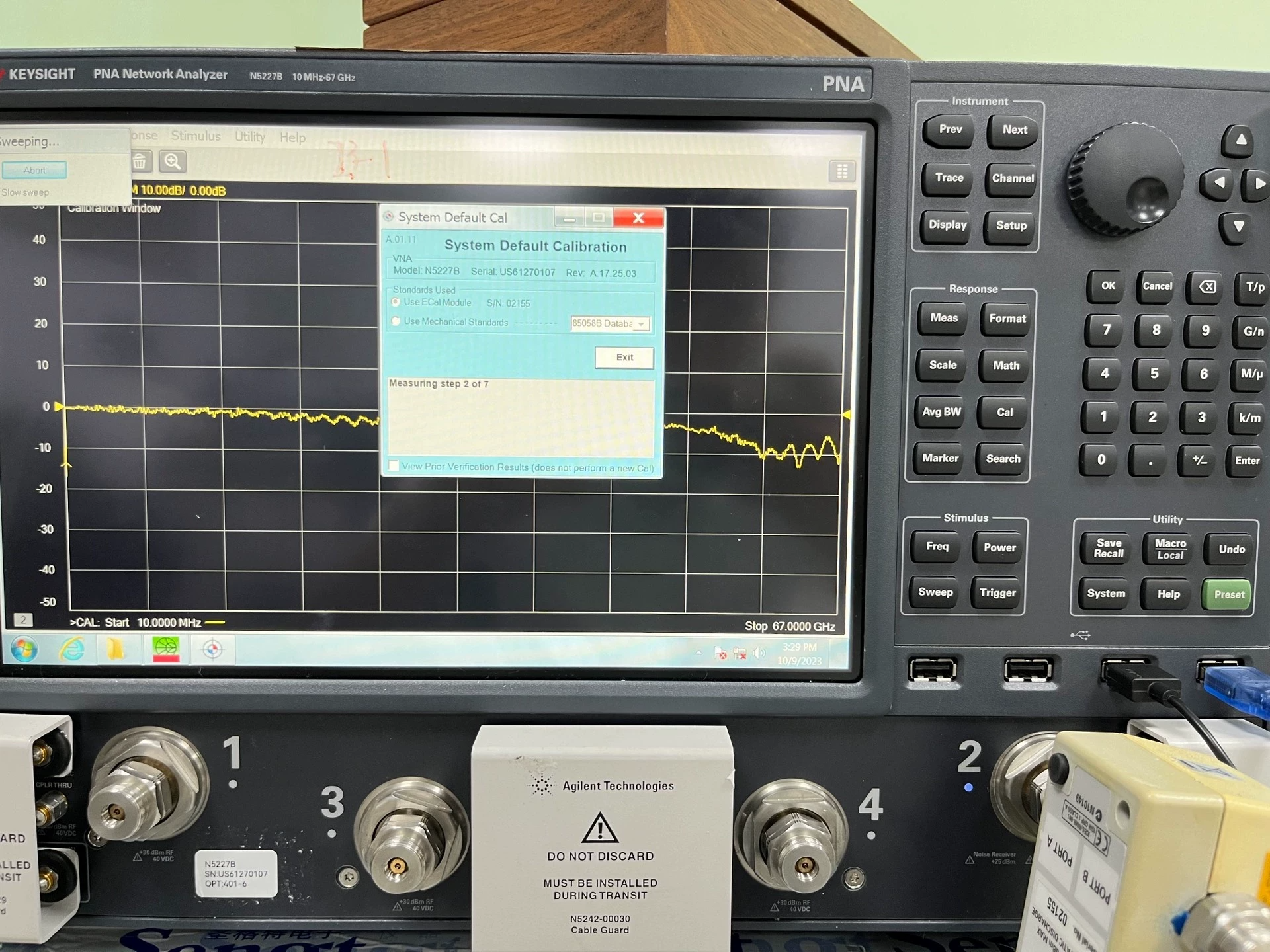 N5227B PNA Network Analyzer Vector Network Analyzer VNA Agilent Keysight 67GHz High Dynamic Range