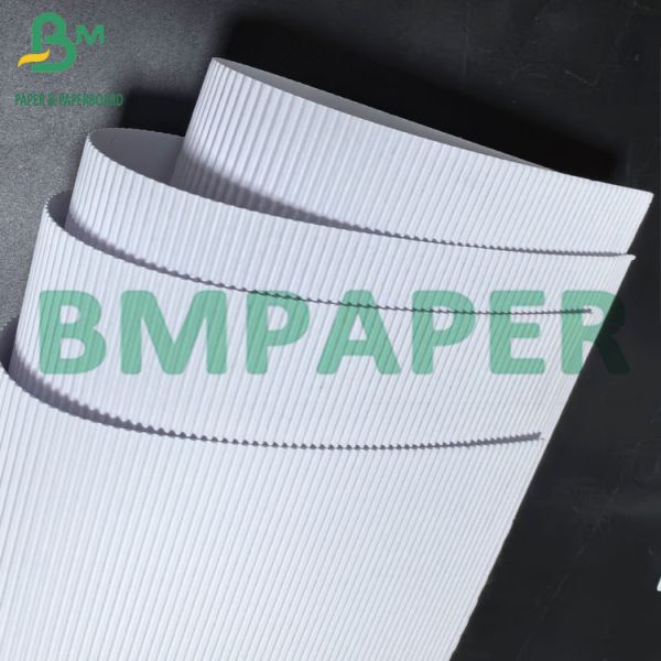 1.5mm F Flute White Recycled Corrugated Board Sheets For Folding Boxes 1.5mm F Flute White Recycled Corrugated Board Sheets For Folding Boxes