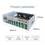 Wholesale Empty Server Case Rig B85 55MM case 8 GPU Machine GPU for gpu rig PC