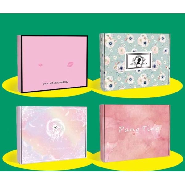 OEM ODM Unicorn Print Corrugated Paper Carton Recycled Colorful Jewelry Box