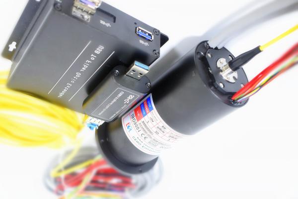 Buy Two Gigabit Signal Fiber Conductive Slip Ring For HD Video Transmission System at wholesale prices