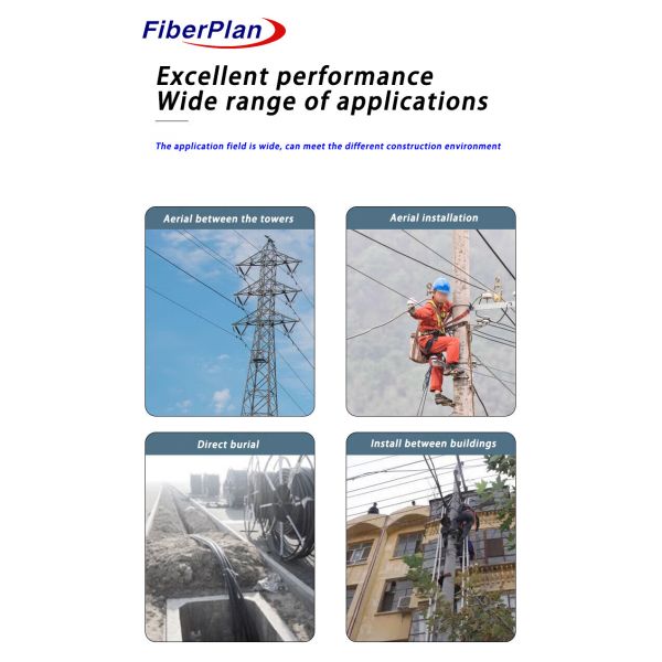 Compact Durable ADSS Single Sheath Aerial Fiber Optic Cable For Outdoor Use