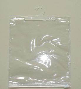 Quality PE k Plastic Pouches Packaging With Hook / Underwear Clothing Clear Bag for sale