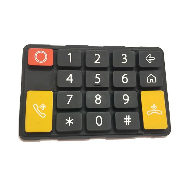 Custom Fully Sealed Silicone Rubber Keypad For Entrance Guard