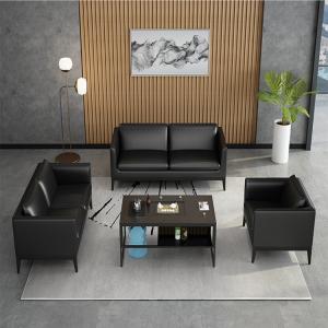 Quality Elegant Office Furniture Partitions / Meeting Room Leather Chair Set for sale