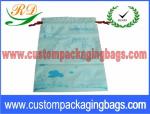 Custom PEVA Drawstring Plastic Bags Light Weight For Sport , shopping
