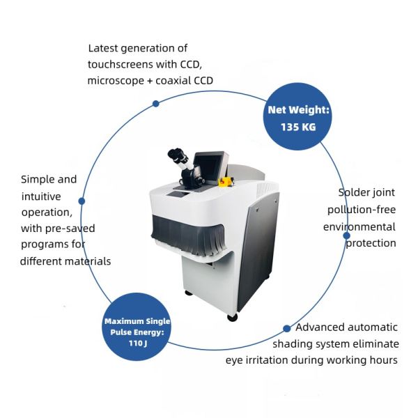 200W Gold Silver Jewelry Chain Making Machine Jewelry Laser Welding Machine for Professional Jewelry Production