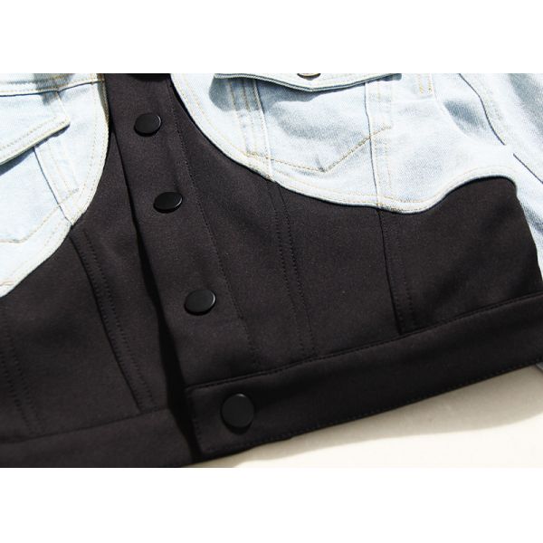 Female Short Casual Sleeve Jean Jackets Denim Cropped Jacket Hot Girl Fashionable Breathable Retro Long